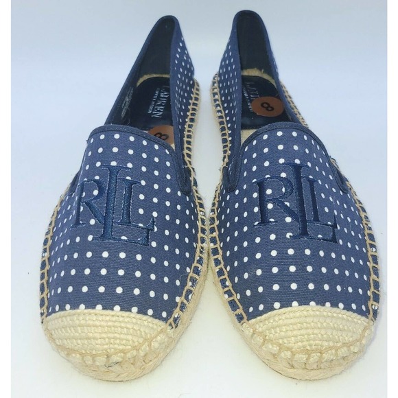 Lauren Ralph Lauren Shoes | Ralph Lauren Destini-Es-Csl Size 8b Espadrilles | Color: Blue/Black | Size: 8 | Morgalee's Closet